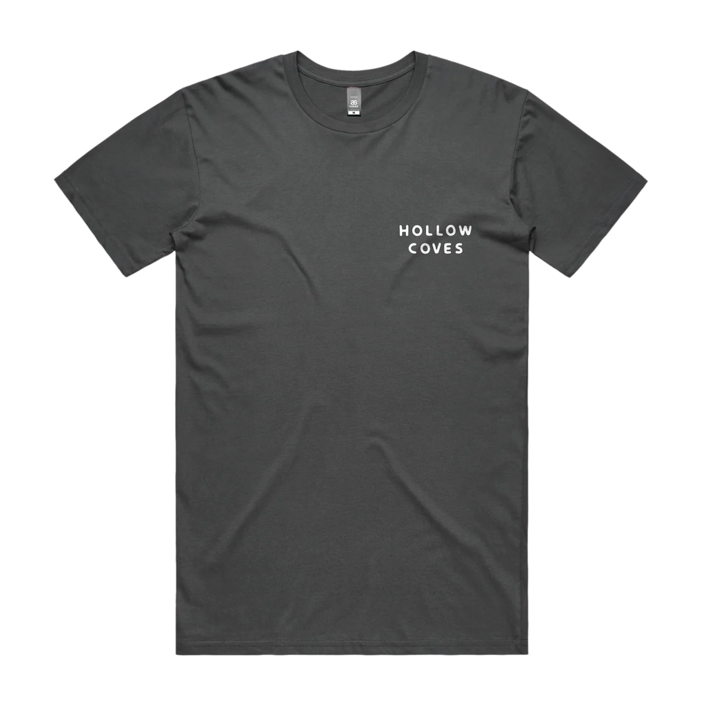 Hollow Coves / Flower Tee (Charcoal) - Merch Jungle - Official Hollow Coves band t-shirts and band merch.