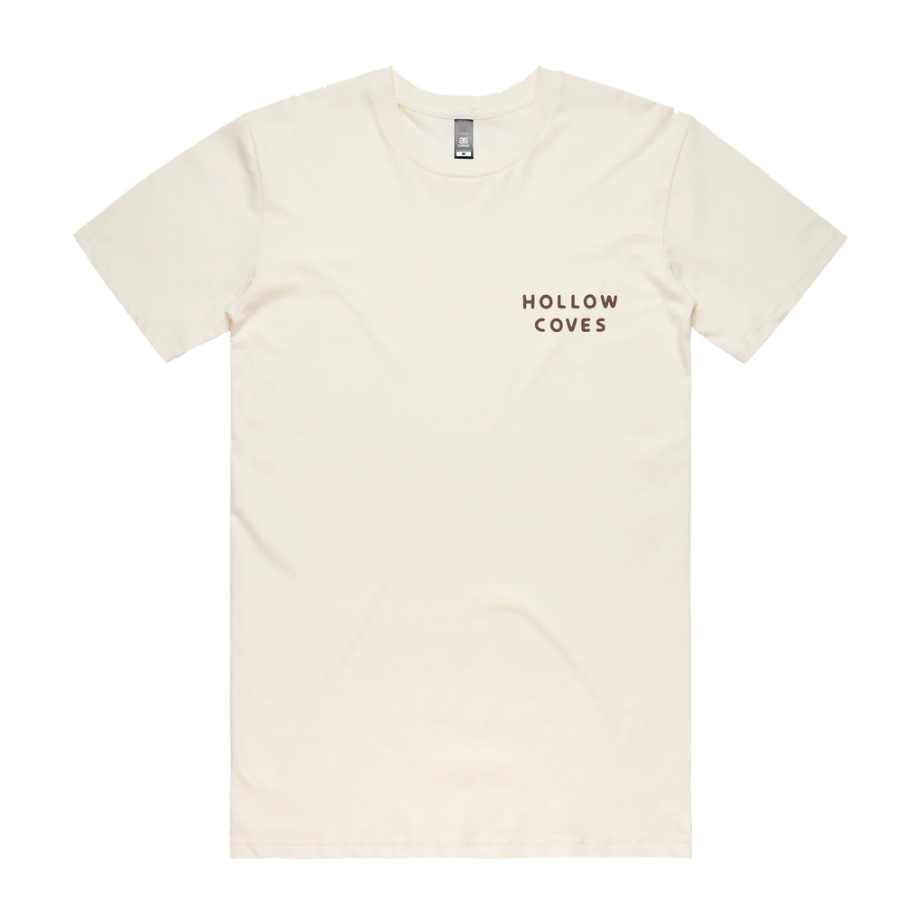 Hollow Coves / Flower Tee (Natural) - Merch Jungle - Official Hollow Coves band t-shirts and band merch.
