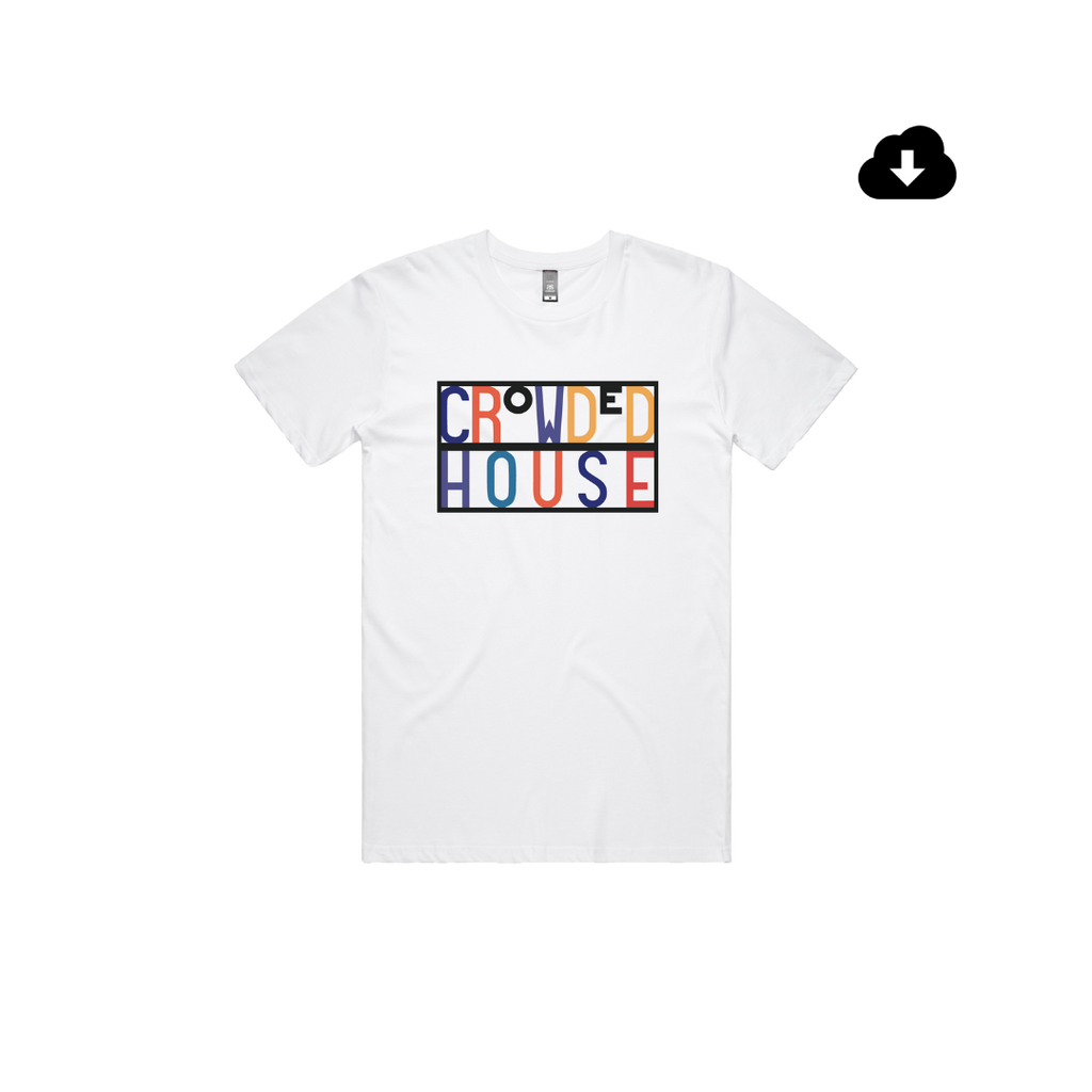 Crowded House / Gravity Stairs Tee + Digital Download - Merch Jungle - Official Crowded House band t-shirts and band merch.