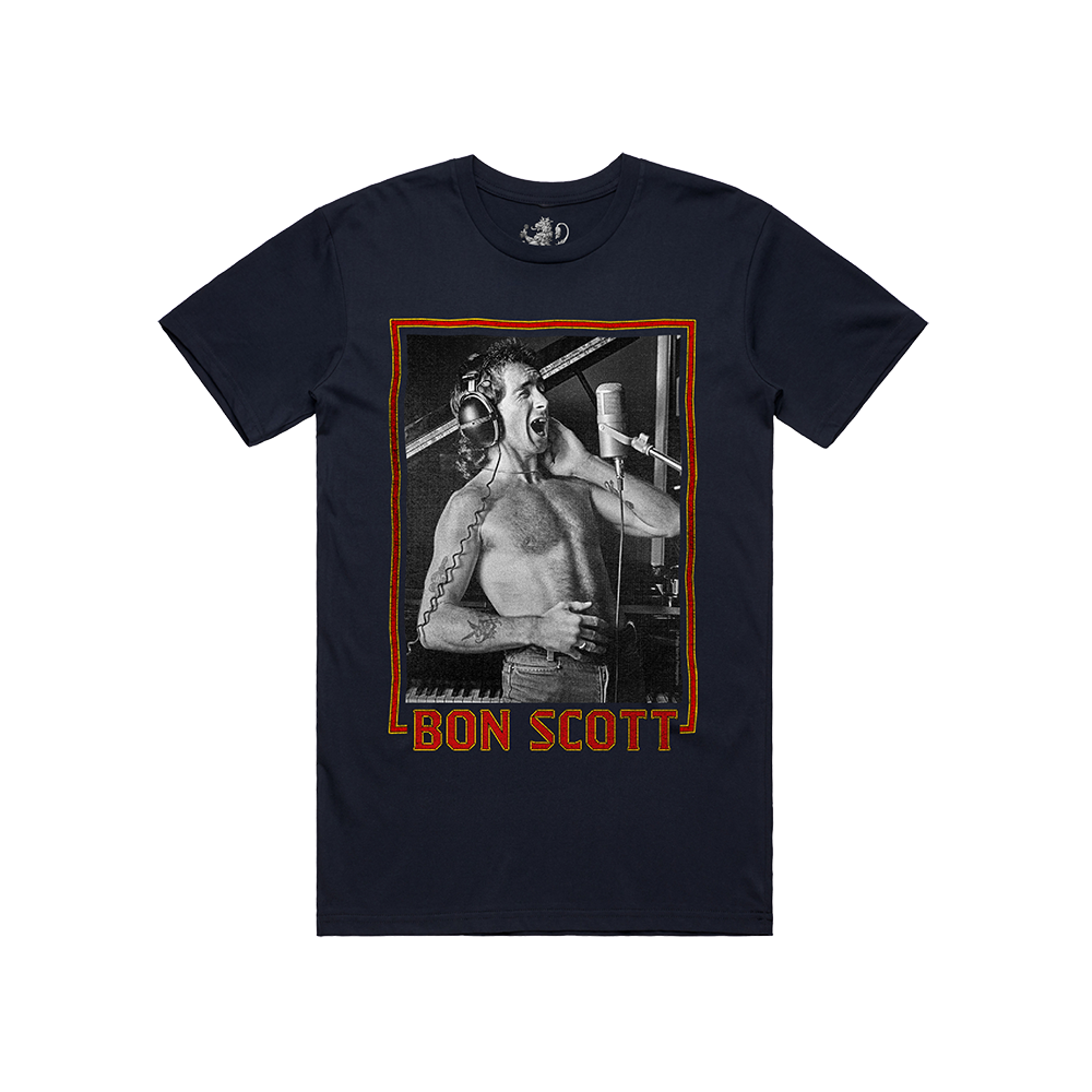 Bon Scott / Dirty Deeds Tee - Merch Jungle - Official Bon Scott band t-shirts and band merch.