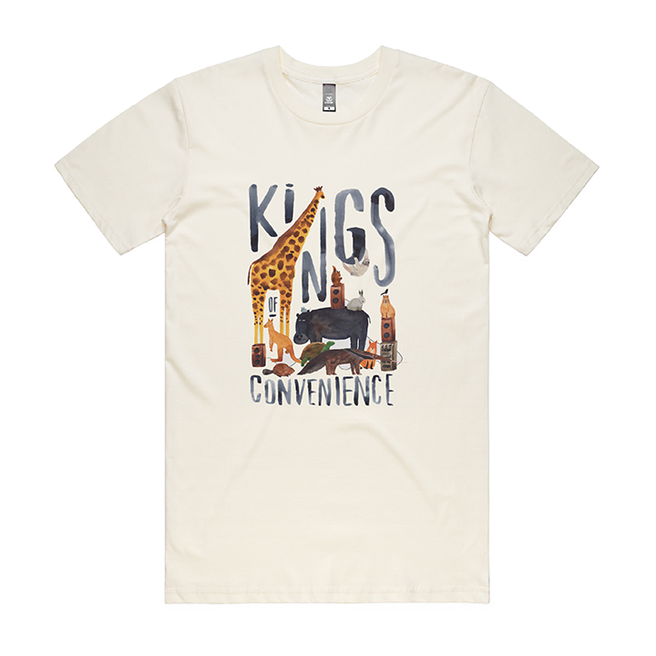 Kings of Convenience / Giraffe Tee - Merch Jungle - Official Kings of Convenience band t-shirts and band merch.