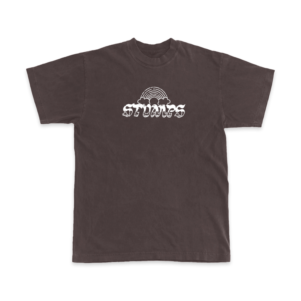 STUMPS  / Rainbow Tee (Faded Brown) - Merch Jungle - Official STUMPS band t-shirts and band merch.