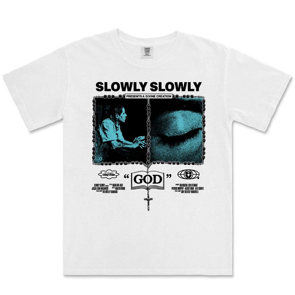 Slowly Slowly / Divine Creation Tee (White) - Merch Jungle - Official Slowly Slowly band t-shirts and band merch.