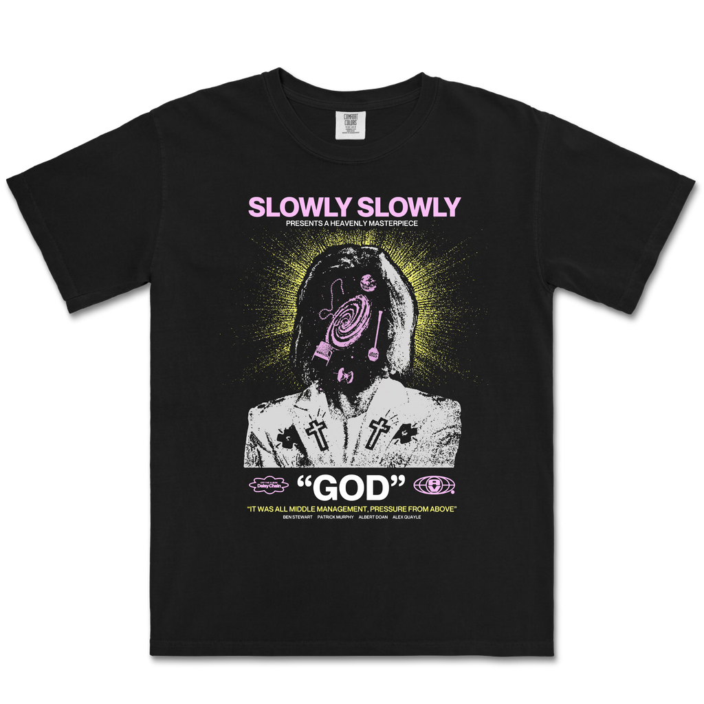 Slowly Slowly / Heavenly Masterpiece Tee (Black) - Merch Jungle - Official Slowly Slowly band t-shirts and band merch.