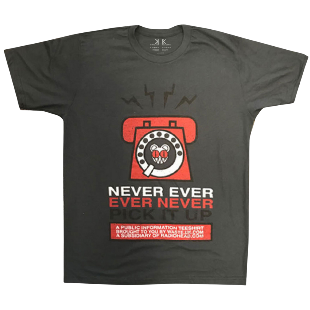 Never Pick It Up Tee - Merch Jungle - Official Radiohead band t-shirts and band merch.