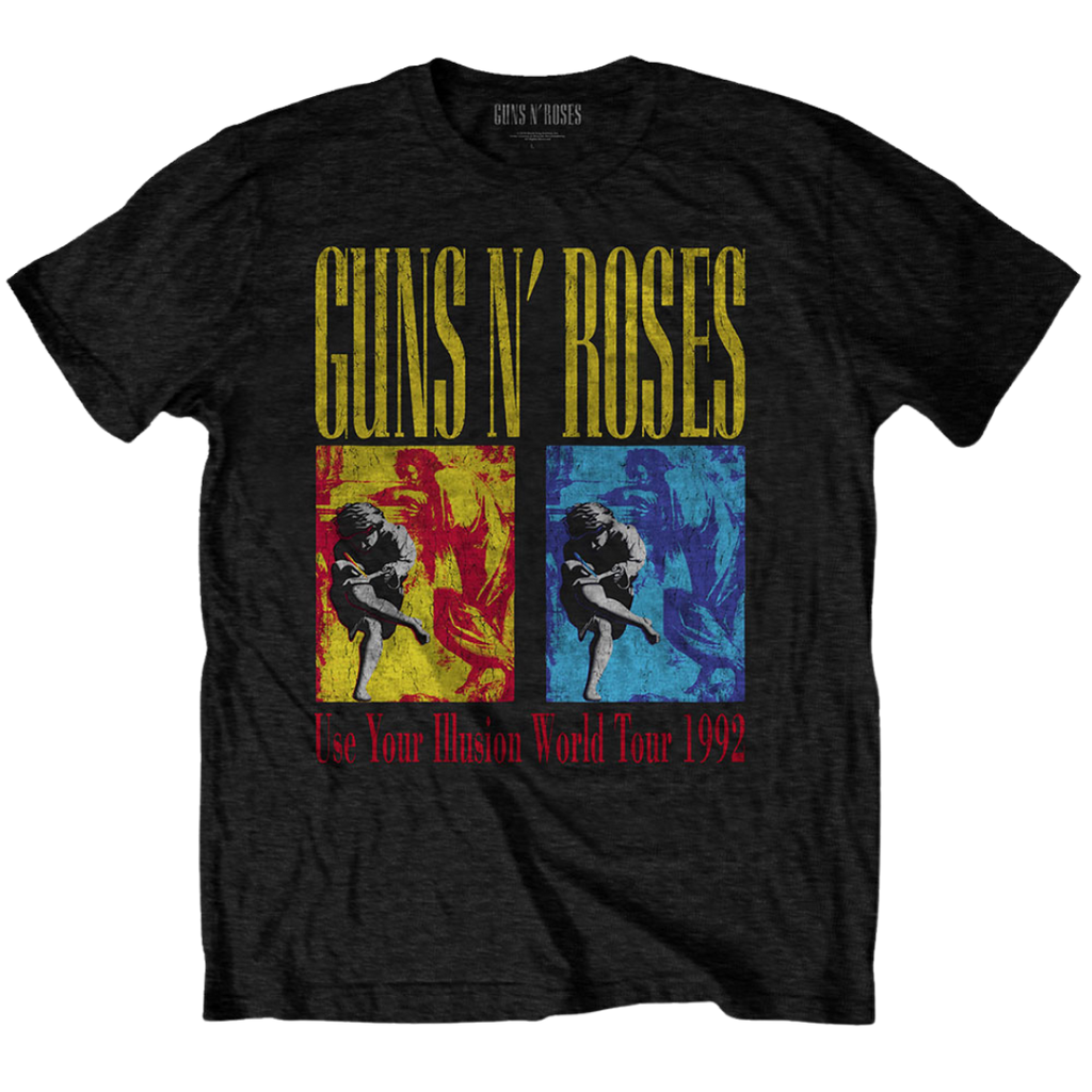 Use Your Illusion 1992 World Tour Tee - Merch Jungle - Official Guns N' Roses band merchandise.