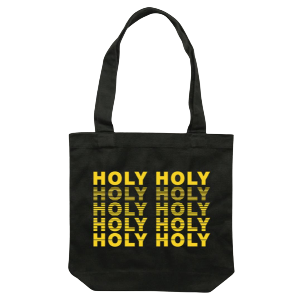 Yellow/Black Logo Canvas Tote - Merch Jungle - Official Holy Holy band t-shirts and band merch.
