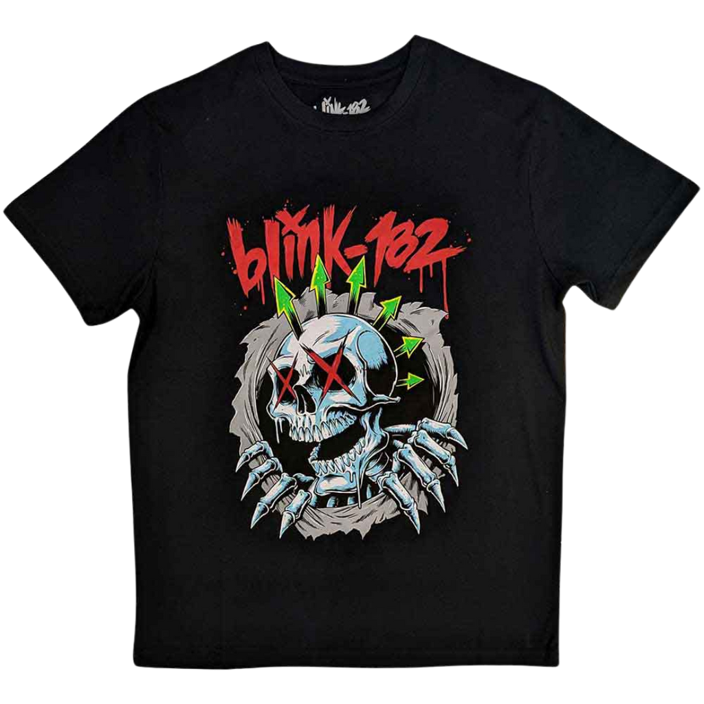 Blink-182 / Six Arrow Skull Tee - Merch Jungle - Official Blink-182 band t-shirts and band merch.