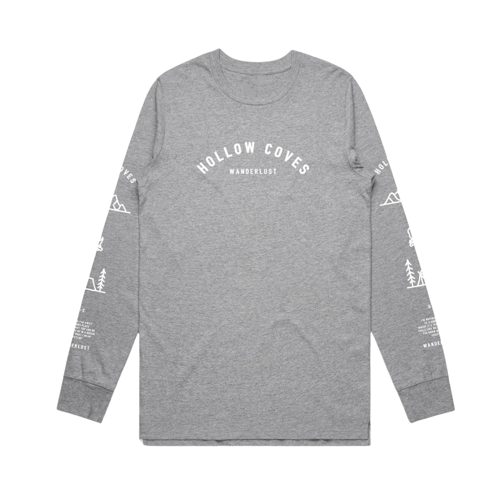 Hollow Coves / Wanderlust Longsleeve - Merch Jungle - Official Hollow Coves band t-shirts and band merch.