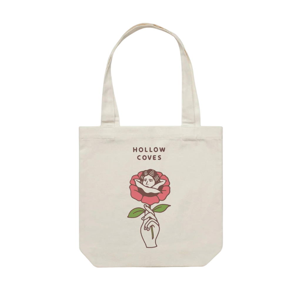 Hollow Coves / Flower Tote - Merch Jungle - Official Hollow Coves band t-shirts and band merch.