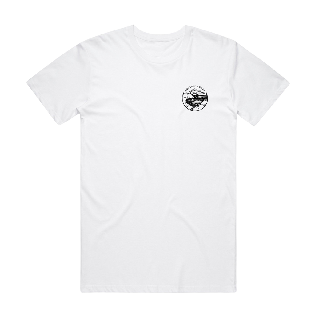 Hollow Coves / Circle Logo Tee (White) - Merch Jungle - Official Hollow Coves band t-shirts and band merch.