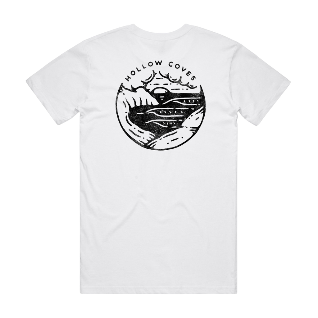 Hollow Coves / Circle Logo Tee (White) - Merch Jungle - Official Hollow Coves band t-shirts and band merch.