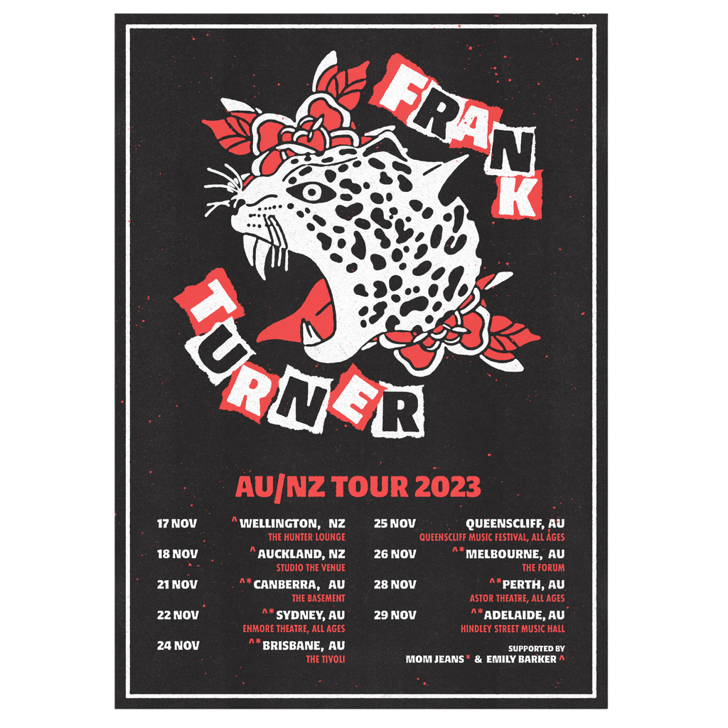 Frank Turner / Tour Poster - Merch Jungle - Official Frank Turner band t-shirts and band merch.