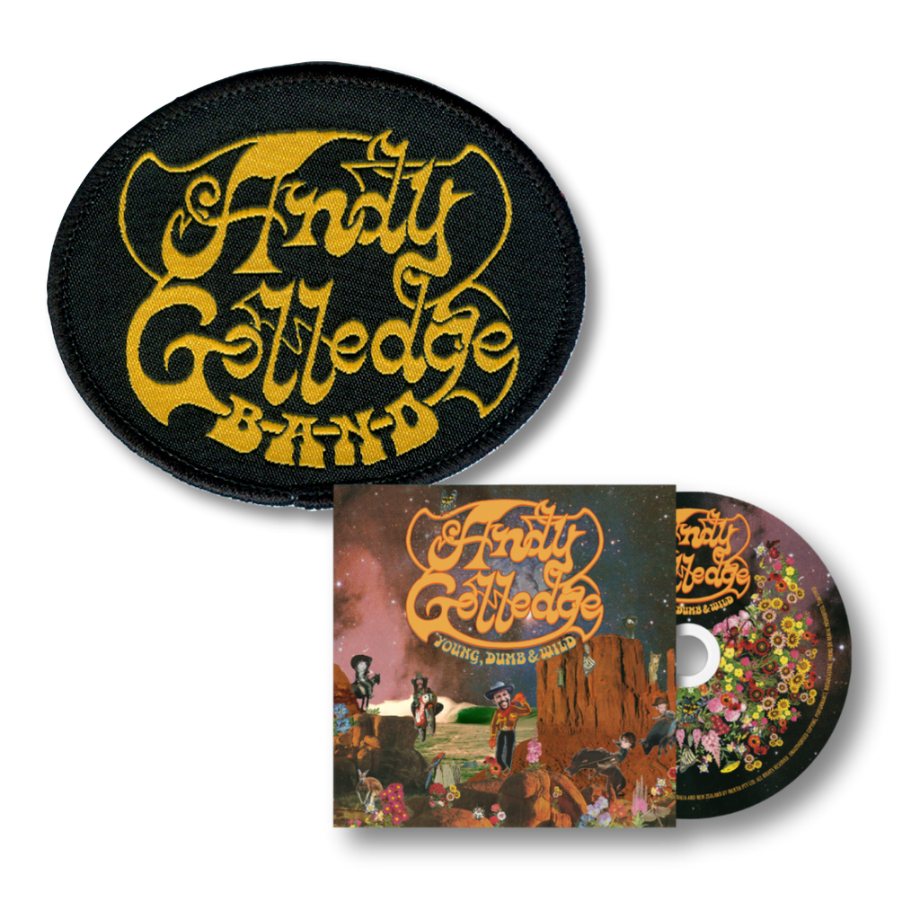 Andy Golledge / Young, Dumb & Wild CD + Woven Patch Bundle - Merch Jungle - Official Andy Golledge band t-shirts and band merch.