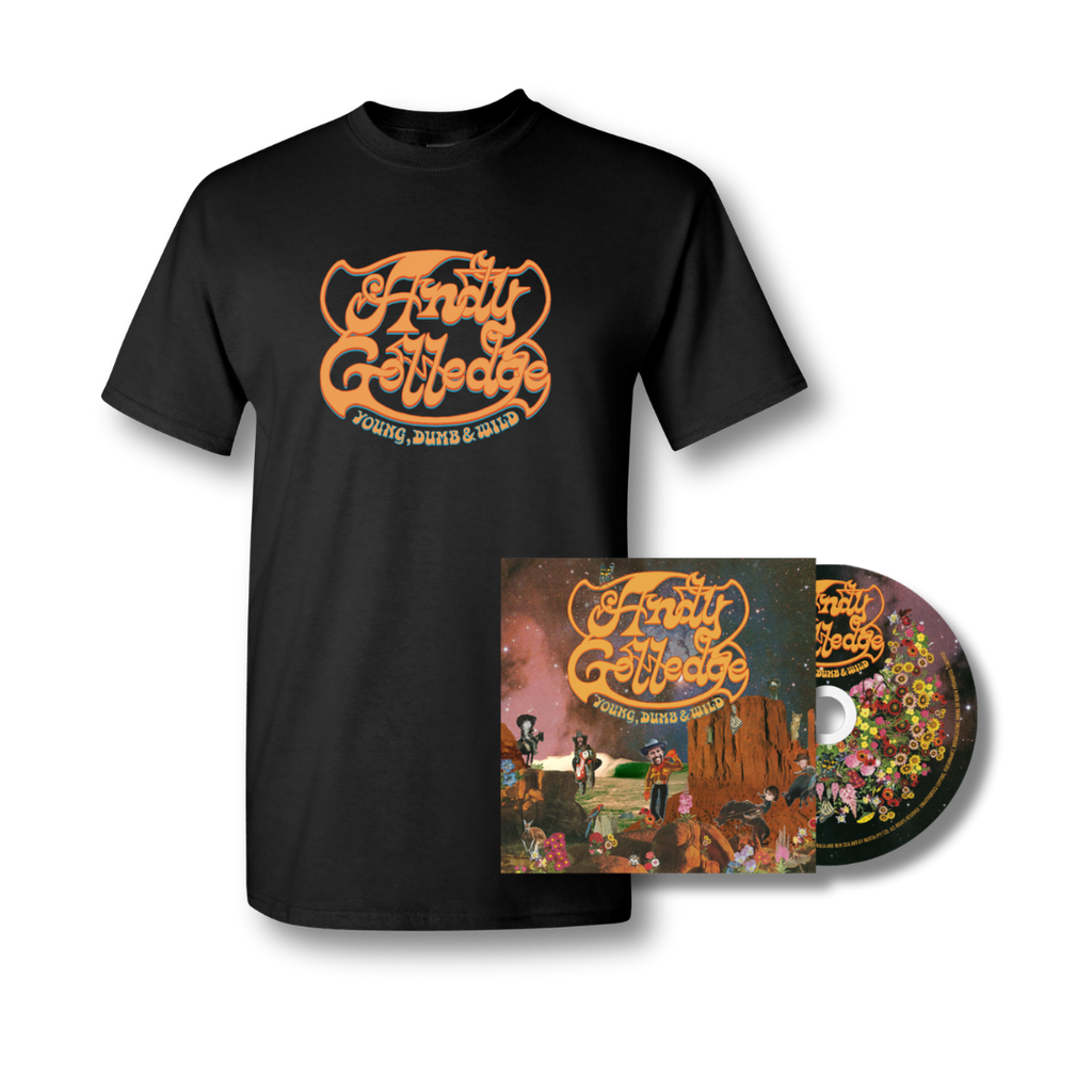 Andy Golledge / Young, Dumb & Wild CD + Tee Bundle - Merch Jungle - Official Andy Golledge band t-shirts and band merch.