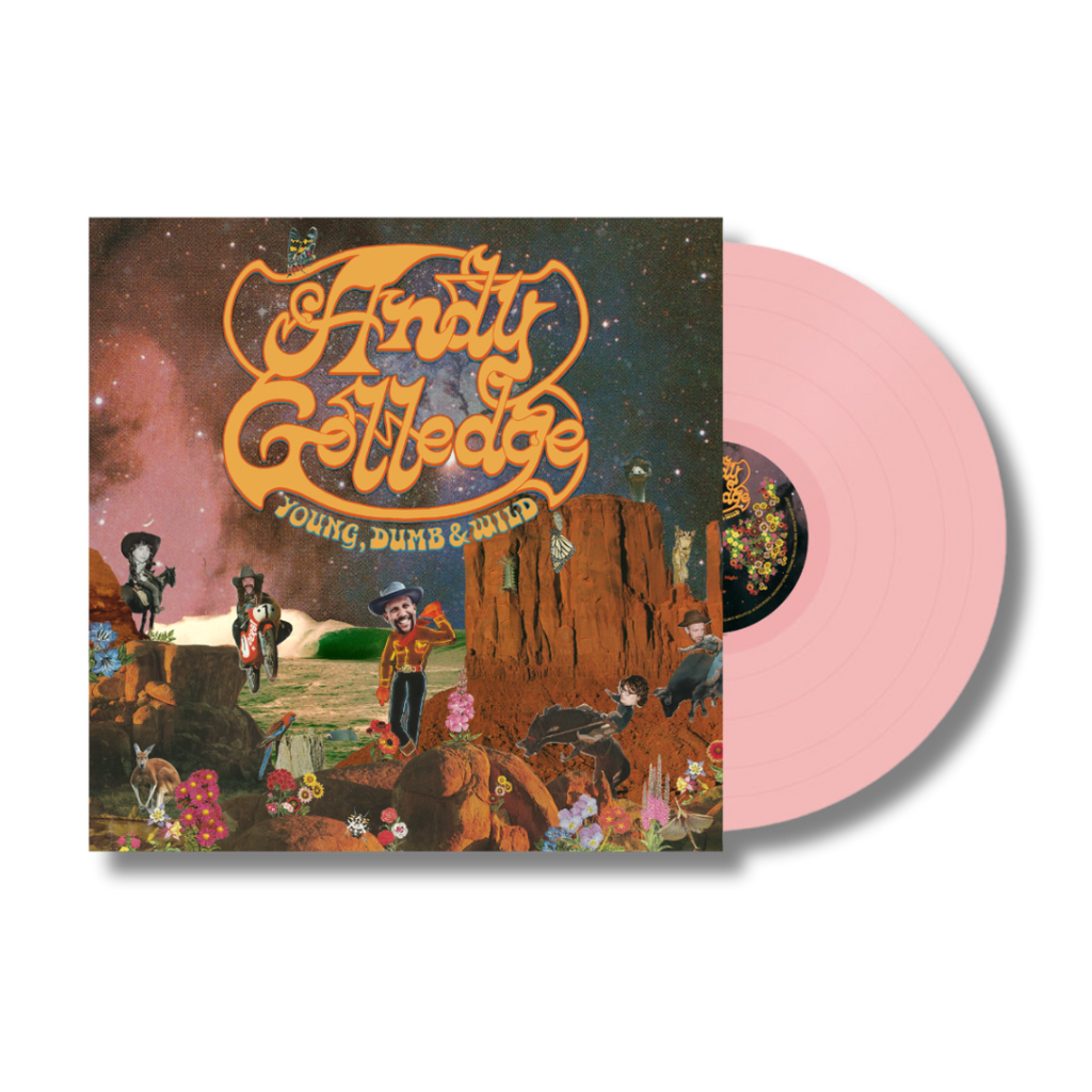 Andy Golledge / Young, Dumb & Wild (Limited Edition Powder Pink Vinyl) - Merch Jungle - Official Andy Golledge band t-shirts and band merch.