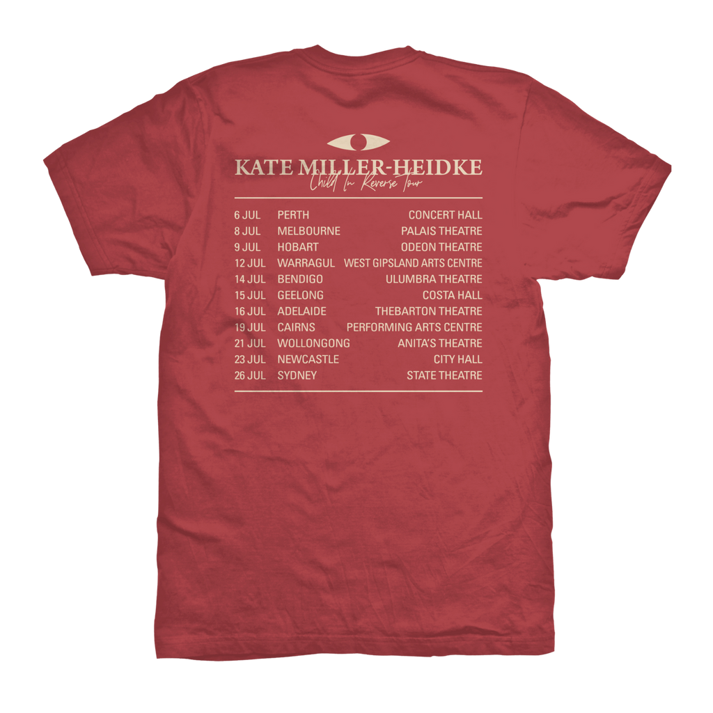 Child In Reverse Tour Tee (Unisex) - Merch Jungle - Official Kate Miller-Heidke band t-shirts and band merch.