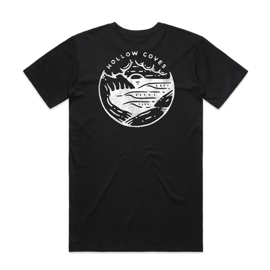 Hollow Coves / Circle Logo Tee (Black) - Merch Jungle - Official Hollow Coves band t-shirts and band merch.