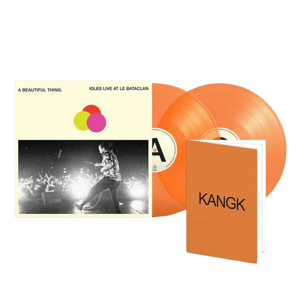 Idles / A Beautiful Thing: Idles Live At Le Bataclan (Neon Clear Orange Vinyl) - Merch Jungle - Official Idles music and merch