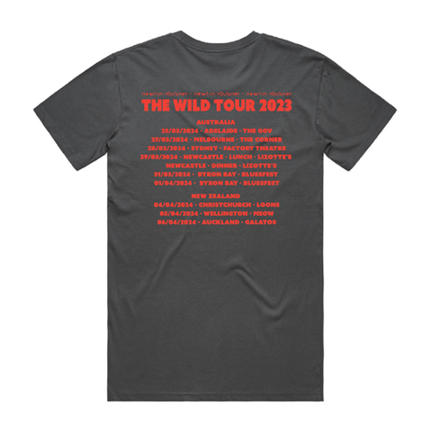 Newton Faulkner / I Used To Be Wild Tour Tee - Merch Jungle - Official Newton Faulkner band t-shirts and band merch.