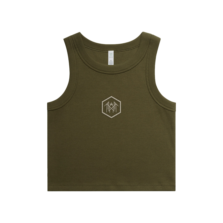 Sleep Token / Crown Wo's Crop Tank (Army)  + EIA Digital Download - Merch Jungle - Official Sleep Token music and merch