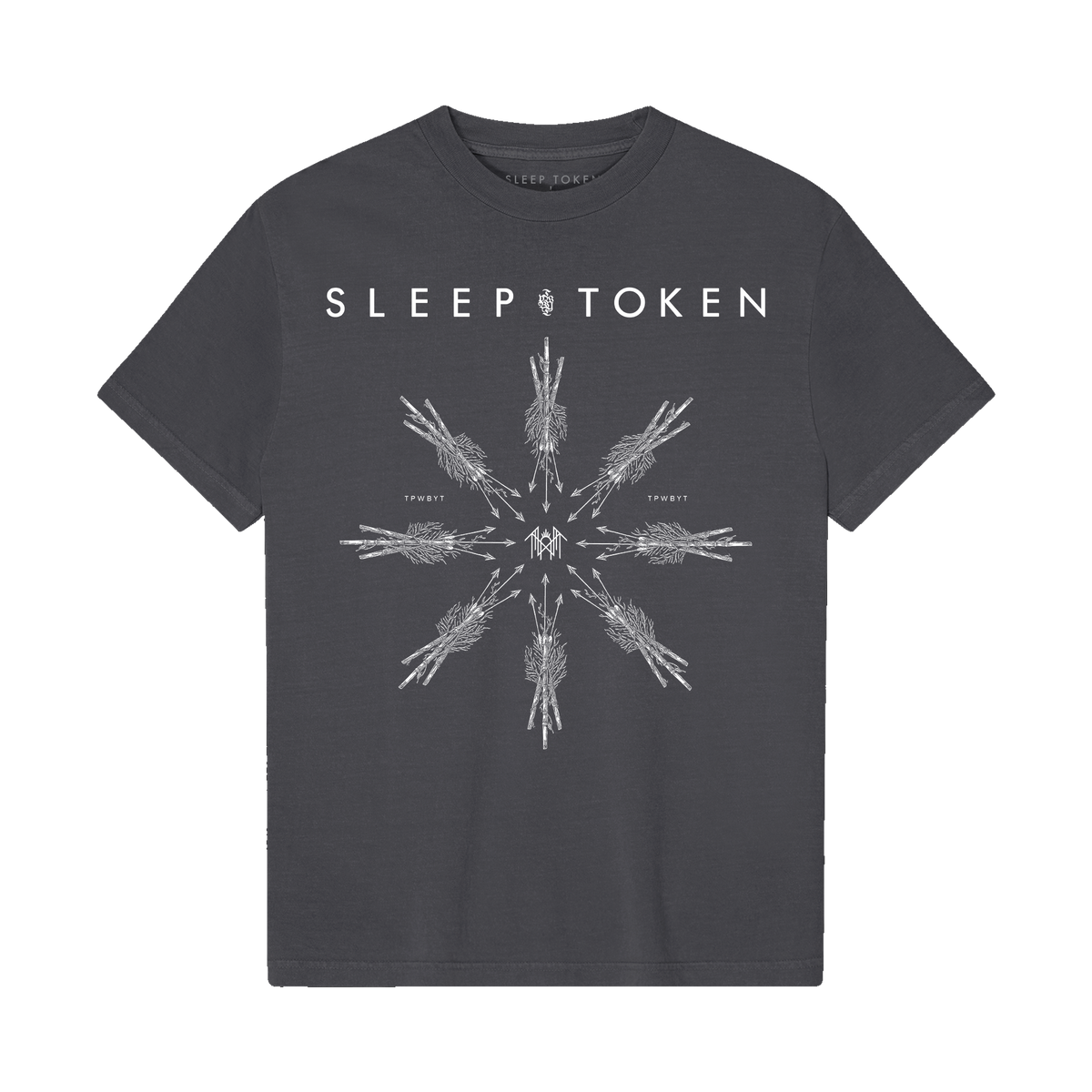 Sleep Token / Arrows Tee (Black Garment Dyed) - Merch Jungle - Official Sleep Token music and merch