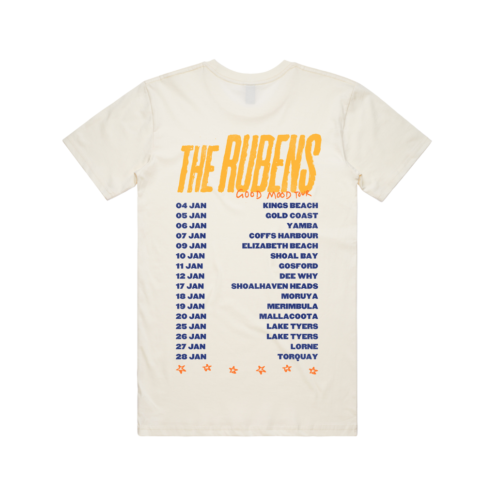 The Rubens / Good Mood Tour Tee - Merch Jungle - Official The Rubens band t-shirts and band merch.