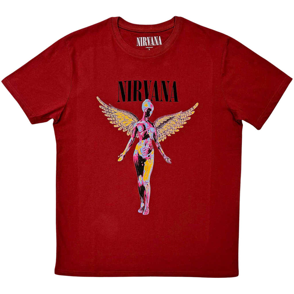 Nirvana / In Utero Tee (Maroon) - Merch Jungle - Official Nirvana band t-shirts and band merch.