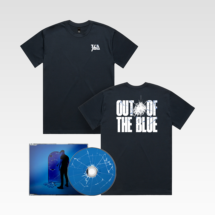 360 / Out Of The Blue CD + Tee - Merch Jungle - Official 360 music and merch