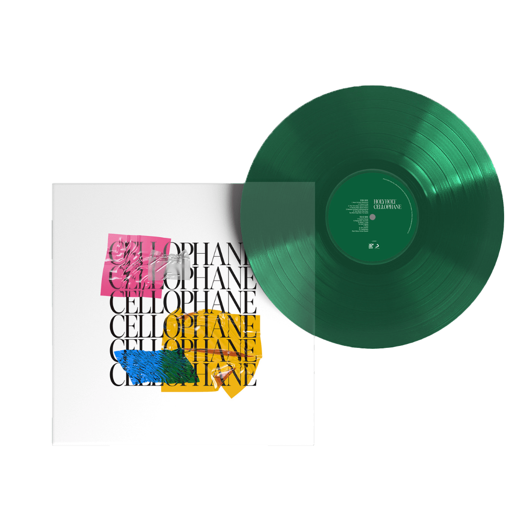 Cellophane Vinyl - Emerald Green (Transparent) - First Edition - Merch Jungle - Official Holy Holy band t-shirts and band merch.