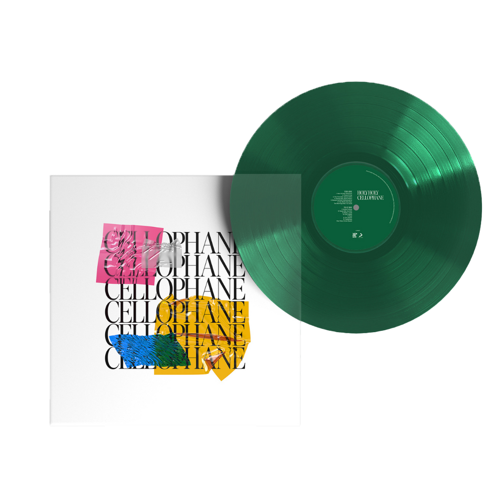 Cellophane Vinyl - Emerald Green (Transparent) - First Edition - Merch Jungle - Official Holy Holy band t-shirts and band merch.