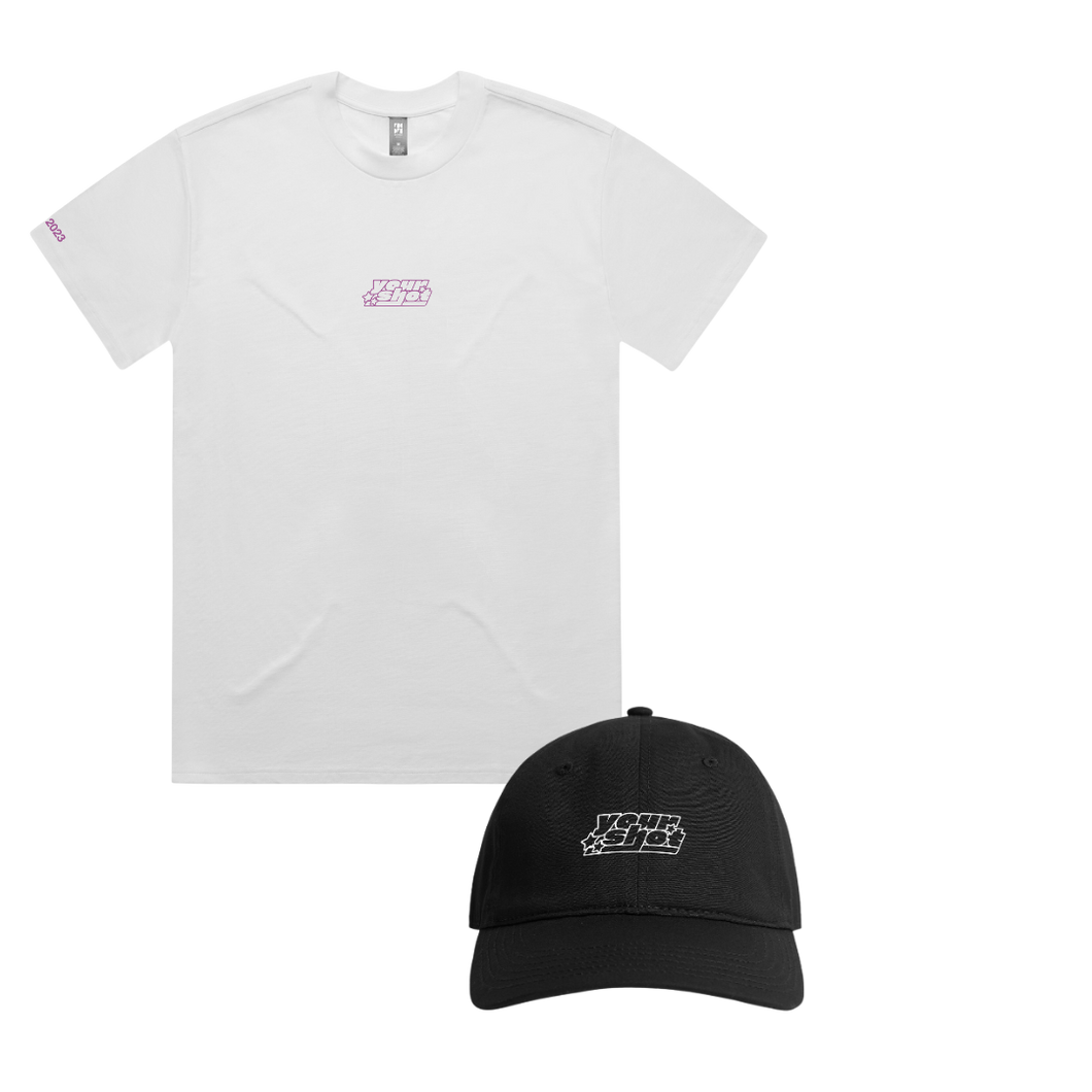 Your Shot Tee & Hat Bundle - Merch Jungle - Official Your Shot band t-shirts and band merch.