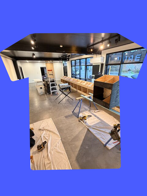 Construction and fit-out work underway inside Jungle HQ