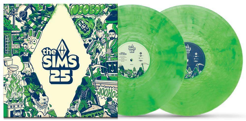 THE SIMS / 25TH ANNIVERSARY EDITION (LIMITED METALLIC SHINY GREEN VINYL) - Merch Jungle - Official Soundtrack music and merch