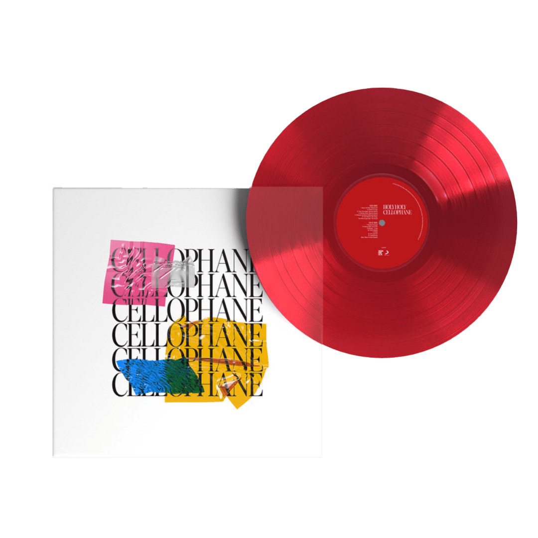 Cellophane Vinyl - Ruby Red (Transparent) - First Edition - Merch Jungle - Official Holy Holy band t-shirts and band merch.