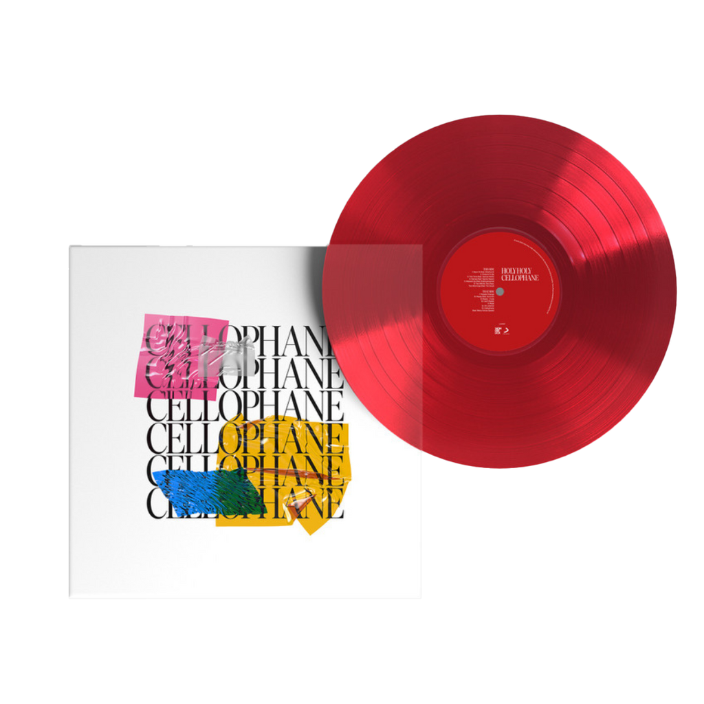 Cellophane Vinyl - Ruby Red (Transparent) - First Edition - Merch Jungle - Official Holy Holy band t-shirts and band merch.
