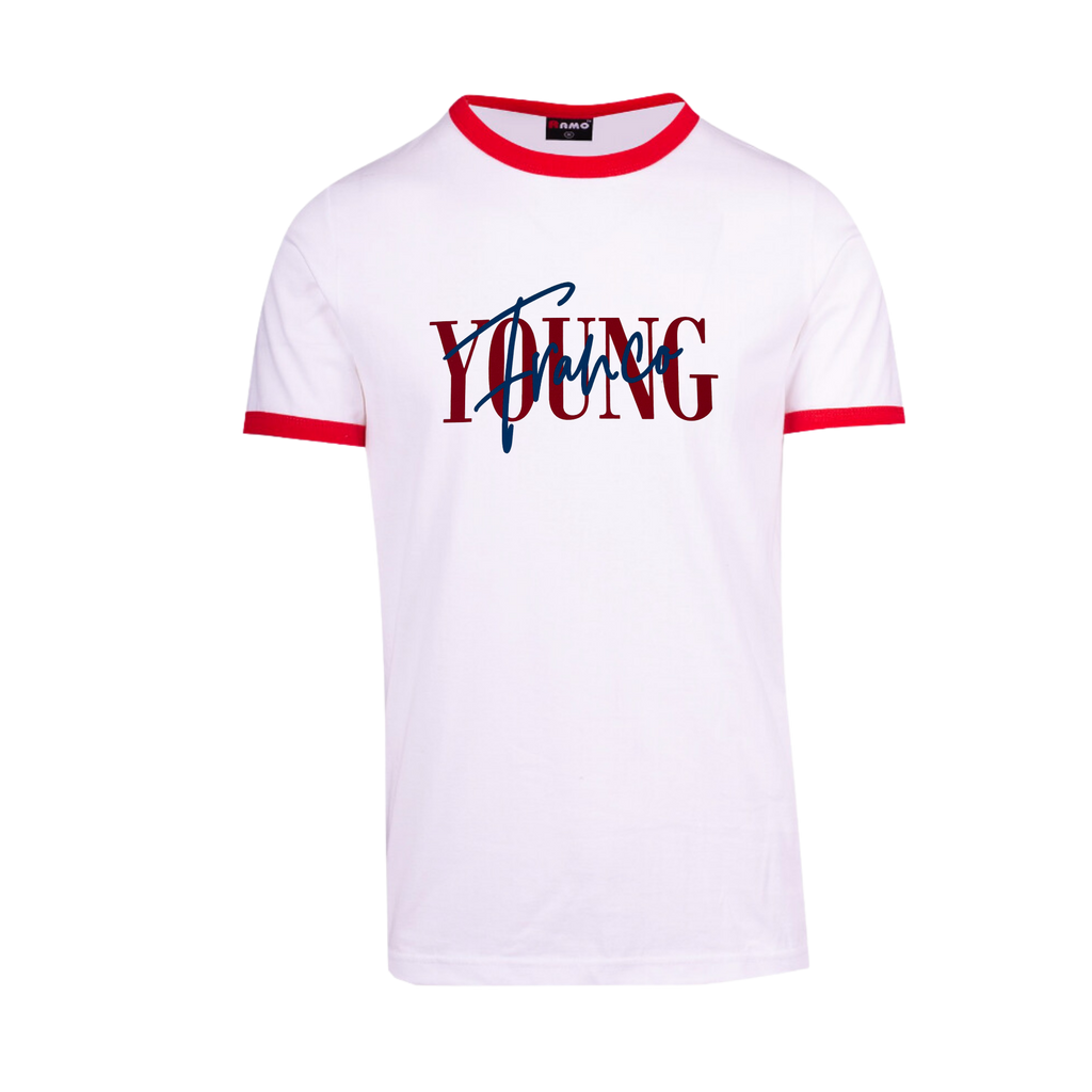 Red Ringer Tee - Merch Jungle - Official Young Franco band t-shirts and band merch.