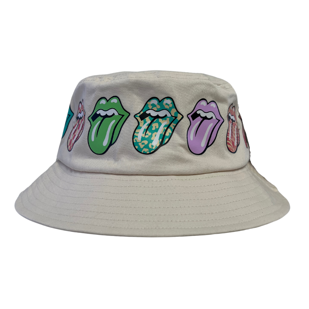 The Rolling Stones Cream Bucket Hat - Merch Jungle - Official Rolling Stones band t-shirts and band merch.
