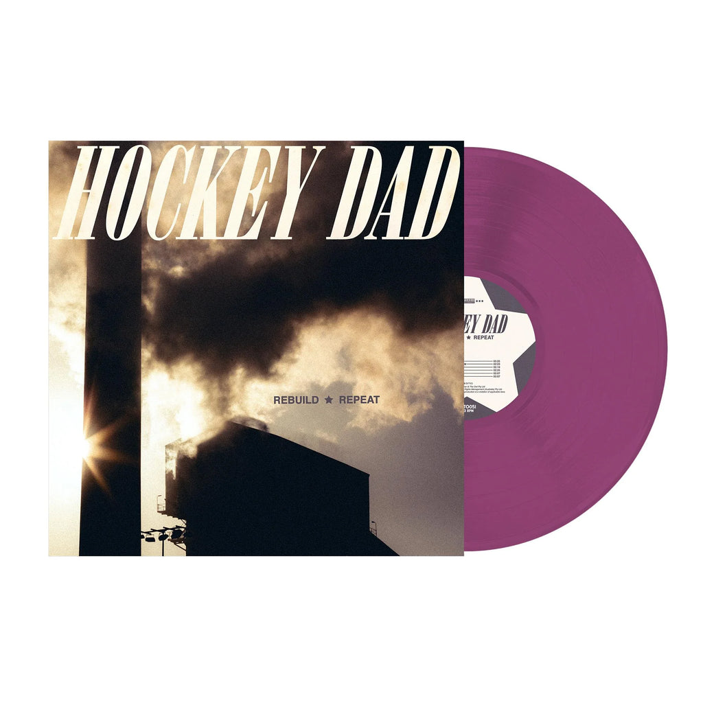 Hockey Dad / Rebuild Repeat (Purple Vinyl) - Merch Jungle - Official Hockey Dad band t-shirts and band merch.