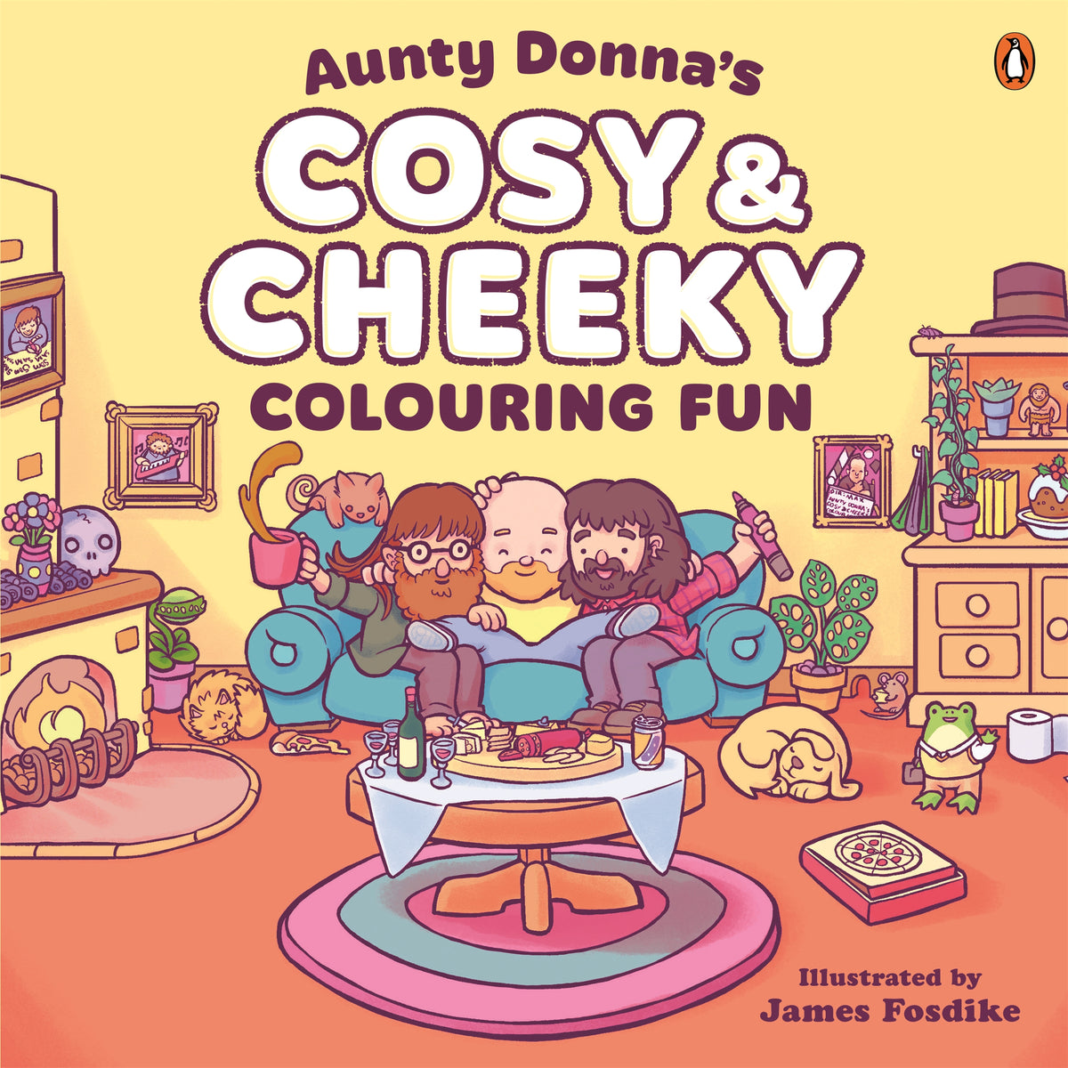 Aunty Donna  / Cosy & Cheeky Colouring Fun Book - Merch Jungle - Official Aunty Donna music and merch