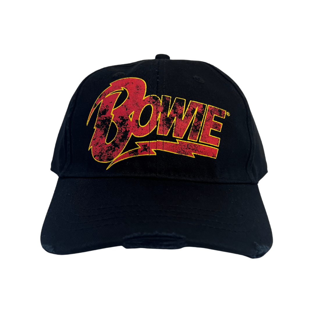 Bowie Distressed Cap - Merch Jungle - Official David Bowie band t-shirts and band merch.