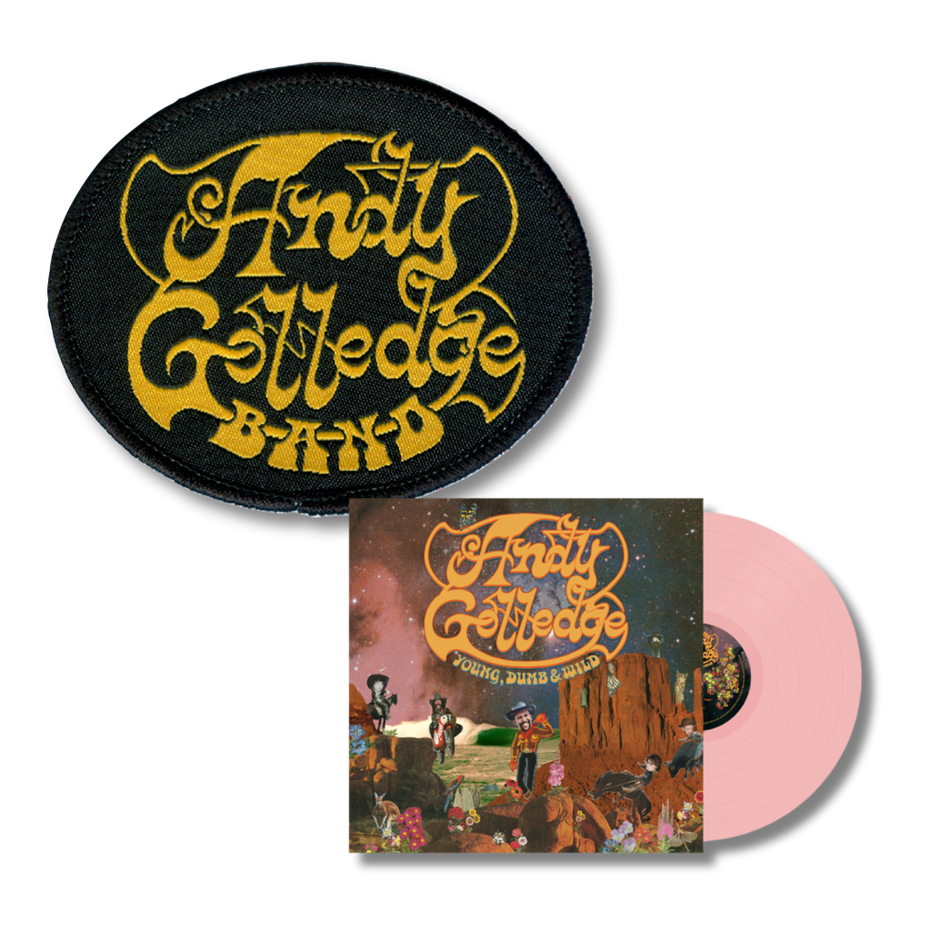 Andy Golledge / Young, Dumb & Wild Vinyl + Woven Patch Bundle - Merch Jungle - Official Andy Golledge band t-shirts and band merch.