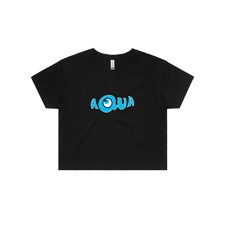 Aqua / Women's Logo Crop - Merch Jungle - Official Aqua band t-shirts and band merch.