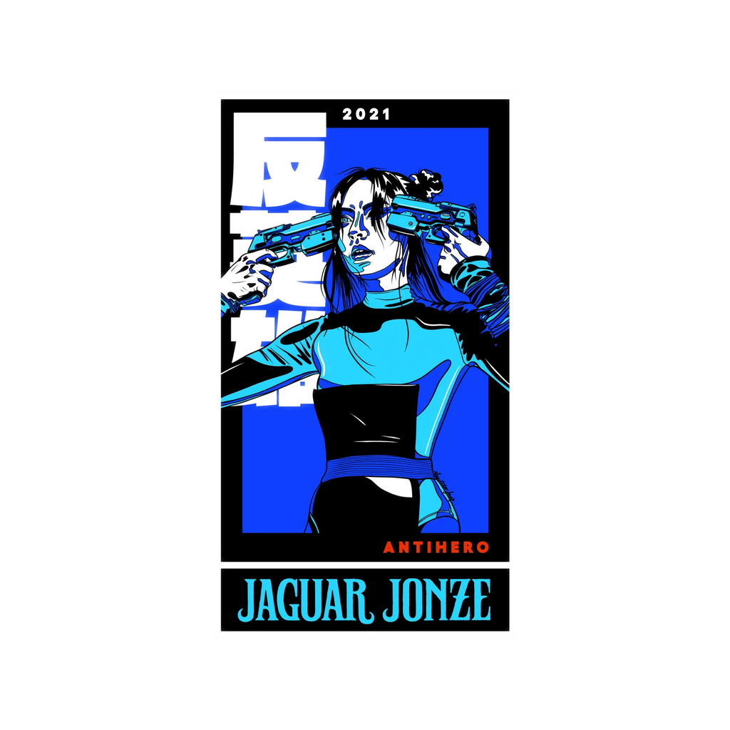 Jaguar Jones/ AntiHero Sticker - Merch Jungle - Official Jaguar Jonze band t-shirts and band merch.