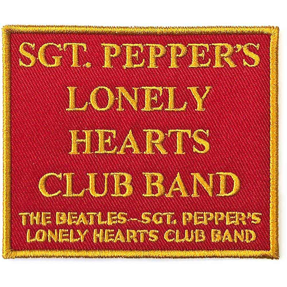 The Beatles / Sgt. Pepper's Red (Red) Standard Patch - Merch Jungle - Official The Beatles music and merch