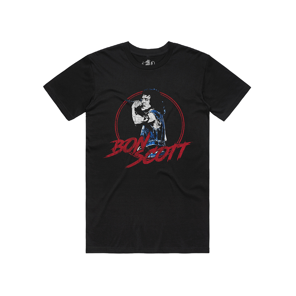 Bon Scott / Logo Tee - Merch Jungle - Official Bon Scott band t-shirts and band merch.