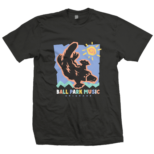 Platypus Tee (Black) - Merch Jungle - Official Ball Park Music band t-shirts and band merch.