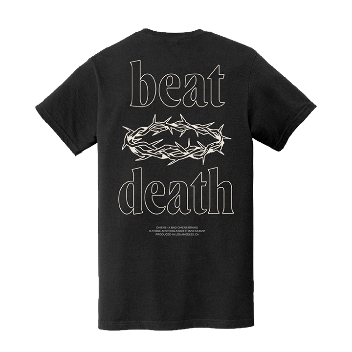 Bad Omens / Beat Death Cherub Tee (Black) - Merch Jungle - Official Bad Omens music and merch