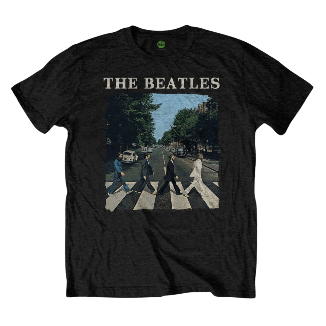 The Beatles / Abbey Road Tee (Black) - Merch Jungle - Official The Beatles music and merch