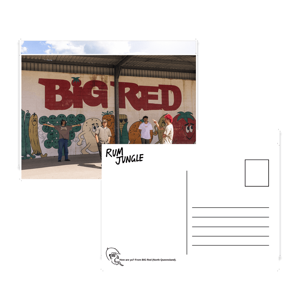 Rum Jungle / Postcard 1 (Big Red) + Recency Bias Digital Download - Merch Jungle - Official Rum Jungle music and merch